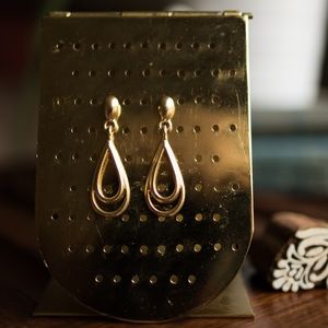 Gold Tone Dangle Earrings